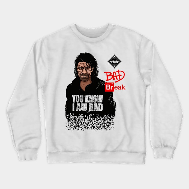 Bad Break Crewneck Sweatshirt by artdrops